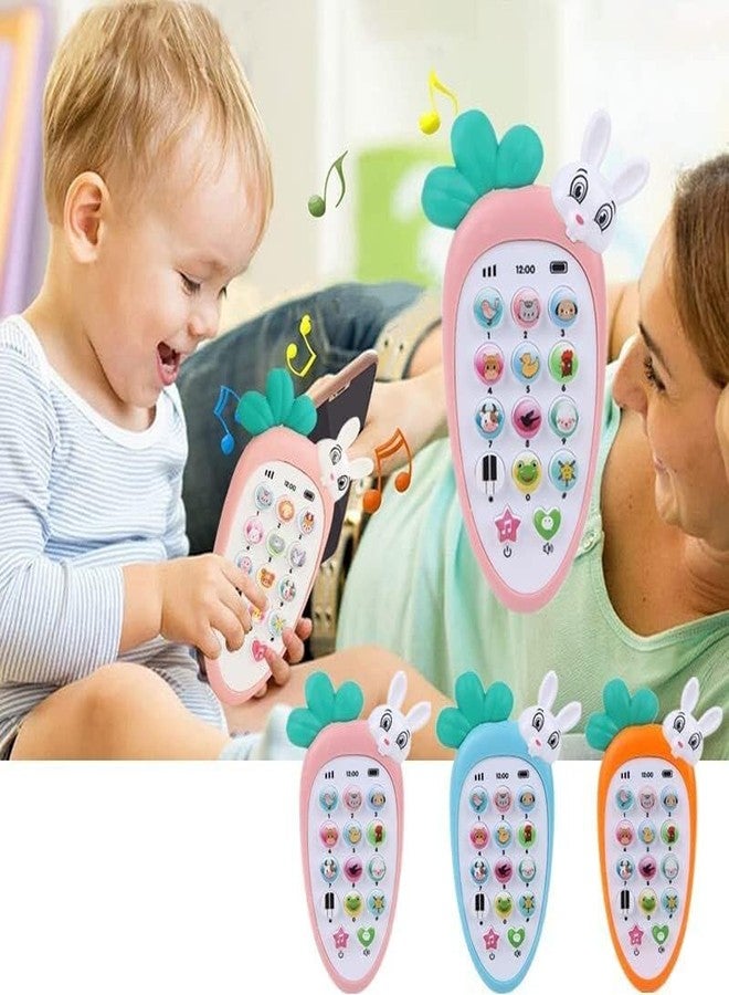 هاتف أرنب للأطفال من مجموعة HDA مزود بموسيقى وإضاءة وأصوات (متعدد الألوان) - Image 3